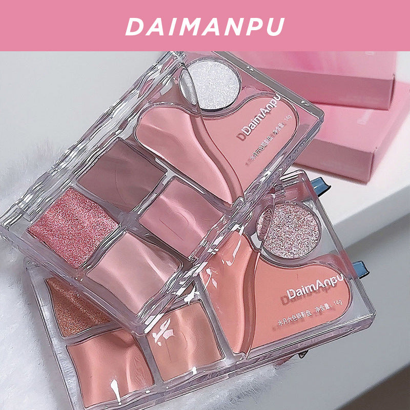 Optimize product title: DaimAnpu 6-Color Eyeshadow Palette with Blush, Repair, Highlight, and Brightening Effects