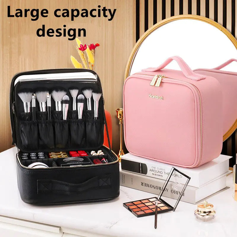 Smart LED Cosmetic Case with Mirror - Comfortably chic